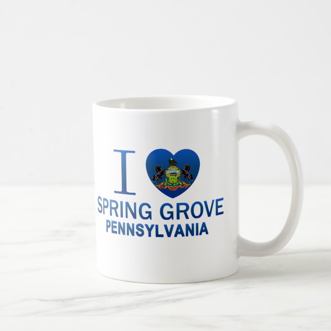I Love Spring Grove, PA Coffee Mug (Right)