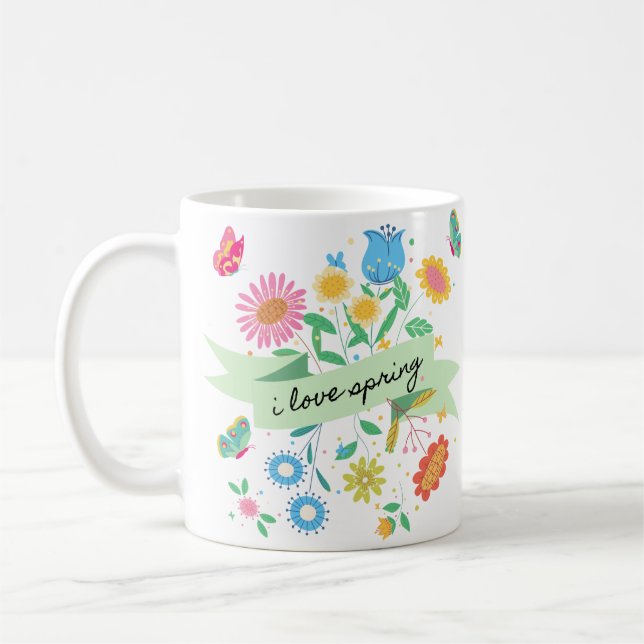 I Love Spring Mug (Left)