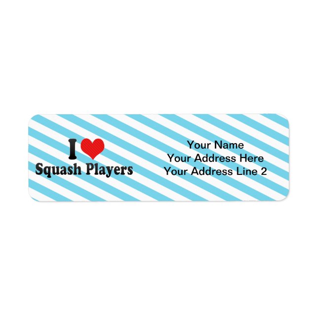 I Love Squash Players (Front)