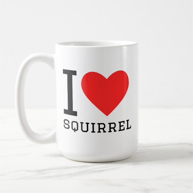 I love squirrel coffee mug (Left)