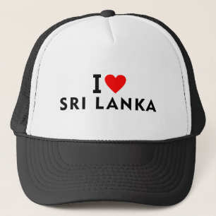 I love Sri Lanka country like heart travel tourism Trucker Hat
