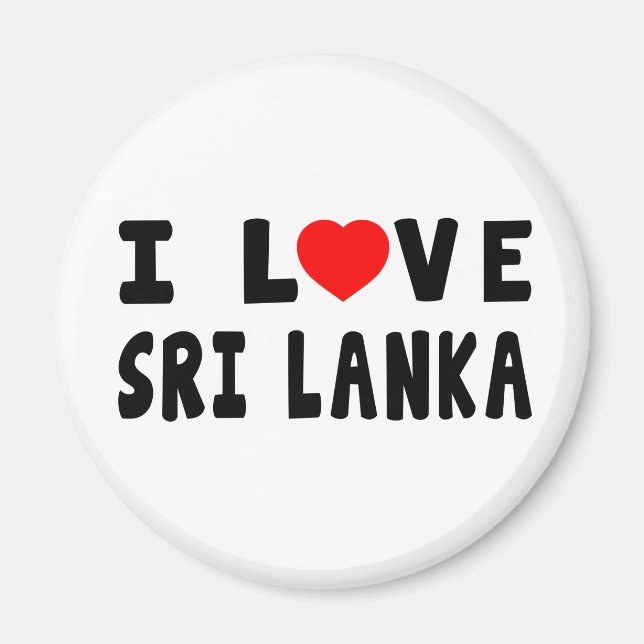 I Love Sri Lanka Magnet (Front)