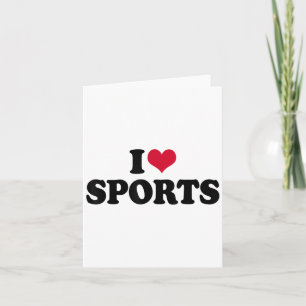 I Love Srts Fitness Motivation Card