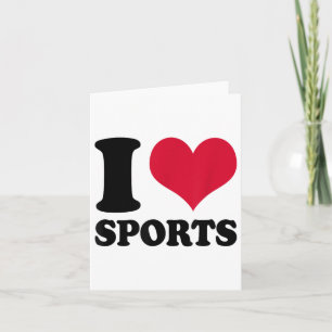 I Love Srts Fitness Motivation  Card