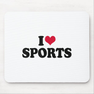 I Love Srts Fitness Motivation  Mouse Pad