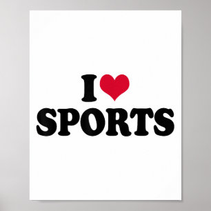 I Love Srts Fitness Motivation  Poster