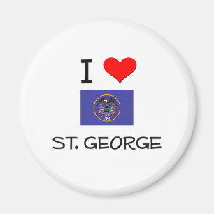I Love St. George Utah Magnet