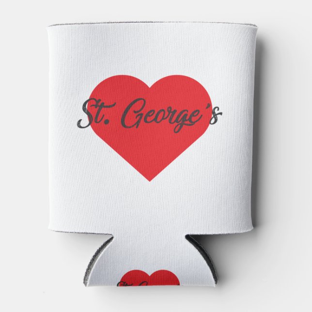 I Love St George's - Grenada Can Cooler (Front)