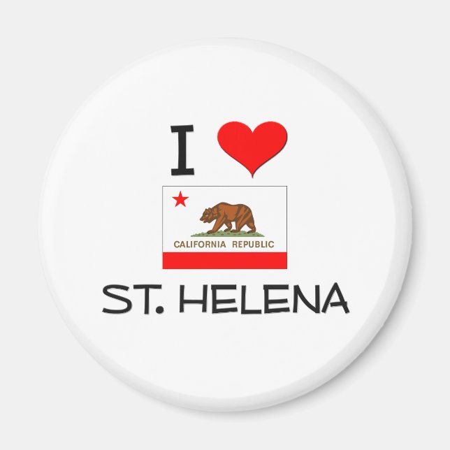 I Love ST. HELENA California Magnet (Front)