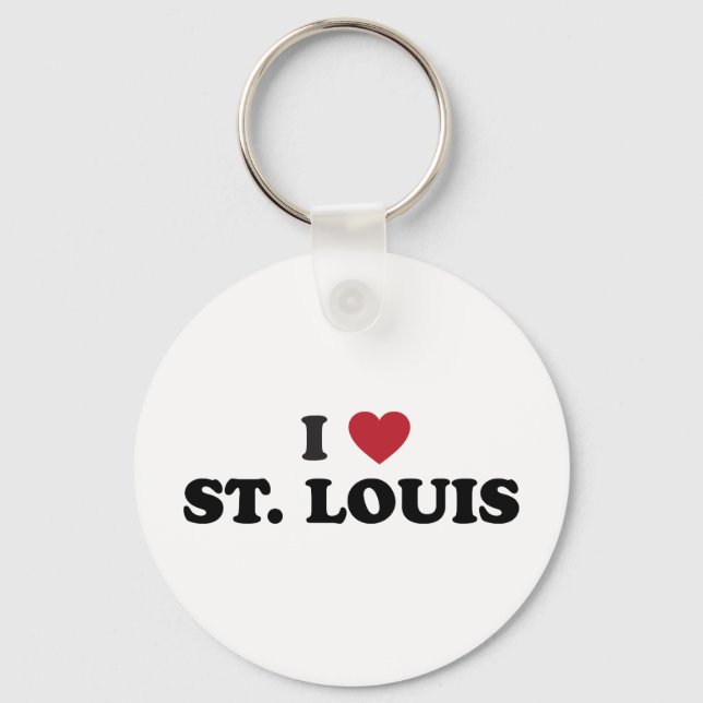 I Love St. Louis Missouri Keychain (Front)