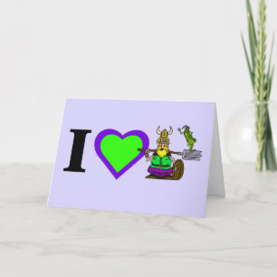 I Love St. Urho Customize Greeting Card
