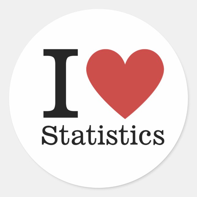I ❤️ Love Statistiques STICKER (Devant)