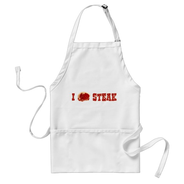 I Love Steak Standard Apron (Front)