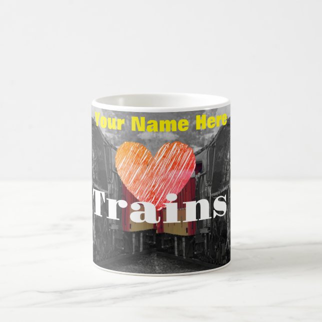 I Love Steam Engines  Coffee Mug (Center)