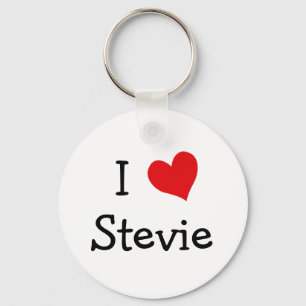 I Love Stevie Keychain