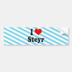 I Love Steyr, Austria. Ich Liebe Steyr, Austria Bumper Sticker