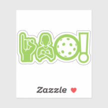 I Love Sticker Pickleball (Sourd)