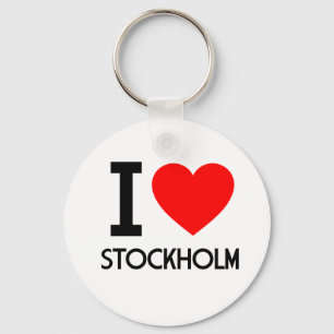 I Love Stockholm Keychain