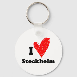 I Love Stockholm Keychain