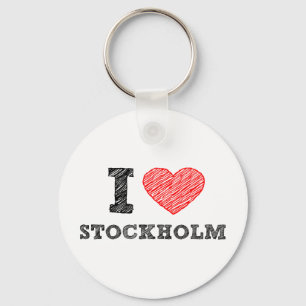 I love Stockholm Keychain