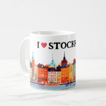 I Love Stockholm Painting | Travel | Coffee