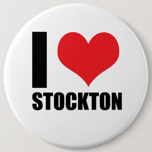 I love Stockton 6 Inch Round Button