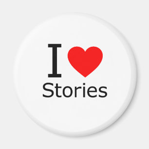 I Love Stories Magnet