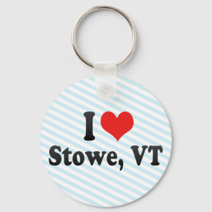 I Love Stowe, VT Keychain