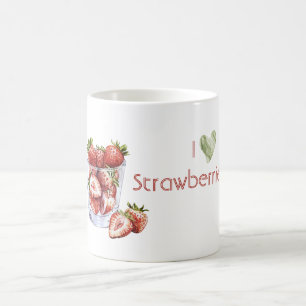 I Love Strawberries Coffee Mug