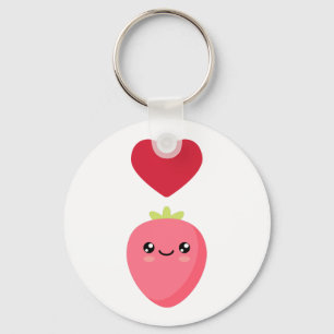 I love Strawberries Keychain