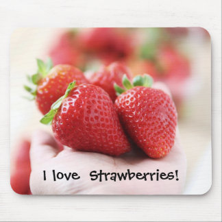 I love strawberries! mouse pad