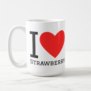 I love strawberry coffee mug