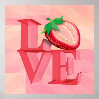 I LOVE STRAWBERRY | Posters