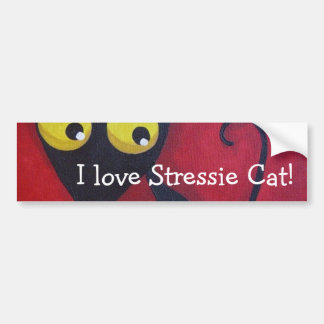 I love Stressie Cat! Bumper Sticker