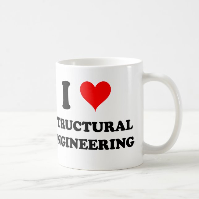 I Love Structural Engineering Coffee Mug (Right)