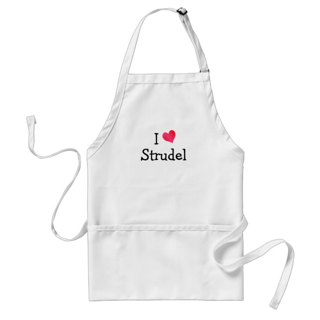 I Love Strudel Standard Apron (Front)