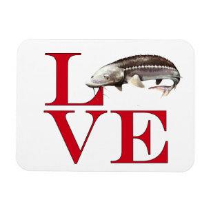 I Love Sturgeon Magnet