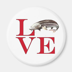 I Love Sturgeon Magnet
