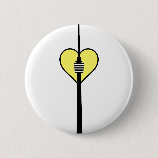 I Love Stuttgart 2 Inch Round Button (Front)