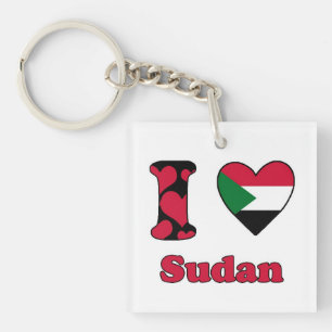 I love Sudan Keychain