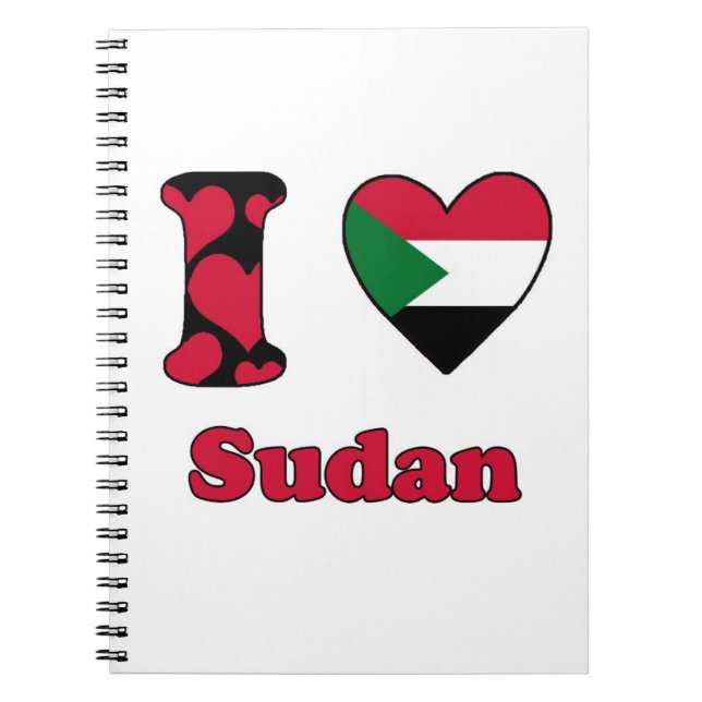 I love Sudan Notebook (Front)