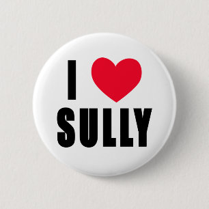 I Love Sully I HEART Sully 2 Inch Round Button