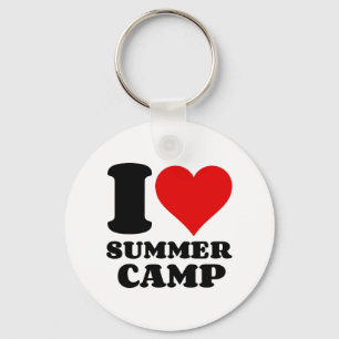 I LOVE SUMMER CAMP KEYCHAIN