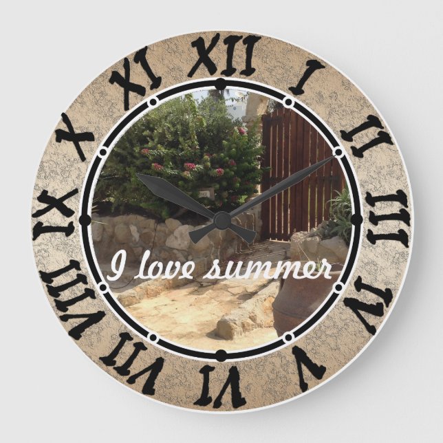 I love summer large clock (Front)