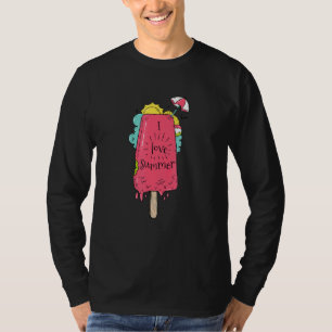 I Love Summer  Popsicle Melting In The Sun Fun T-Shirt