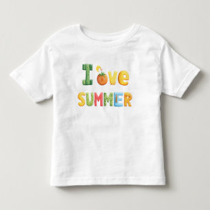 I Love Summer Text Toddler T-shirt