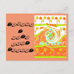 I Love surf Hakuna Matata surf carte postale