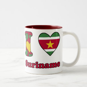 I love Surinam Two-Tone Coffee Mug