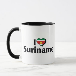 I Love Suriname Flag Mug
