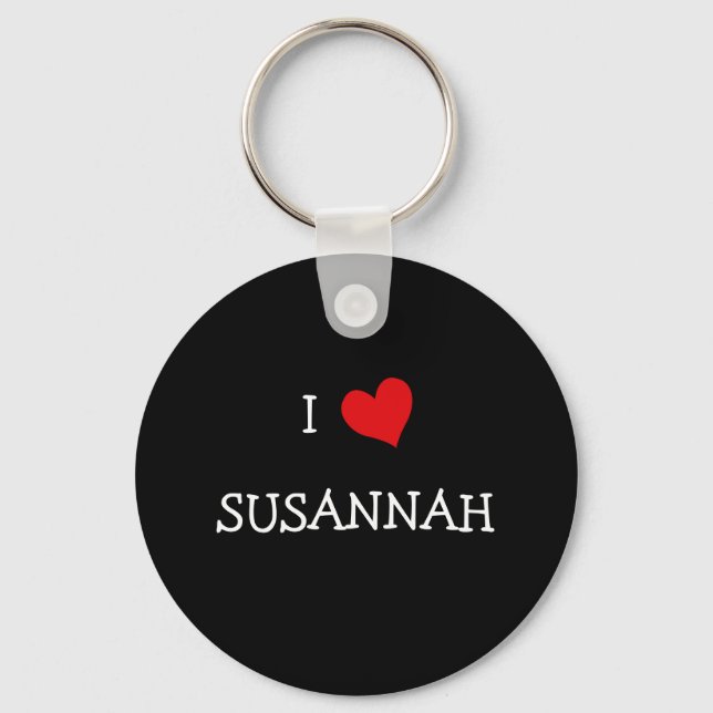 I Love Susannah Keychain (Front)